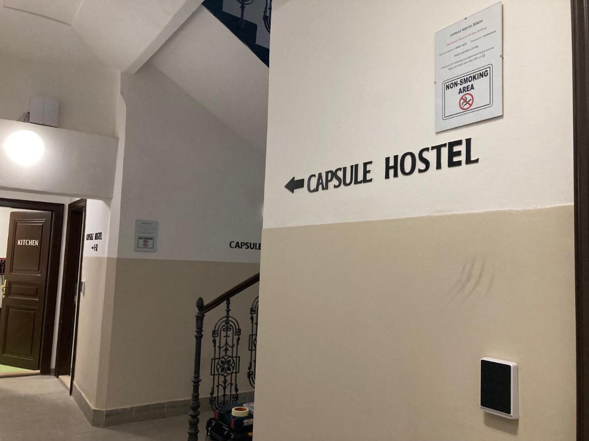 Capsule Hostel Zizkov Tower Prague Exterior photo